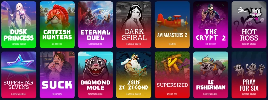 Voorbeeld van een affiliatielandingspagina voor B7 Casino